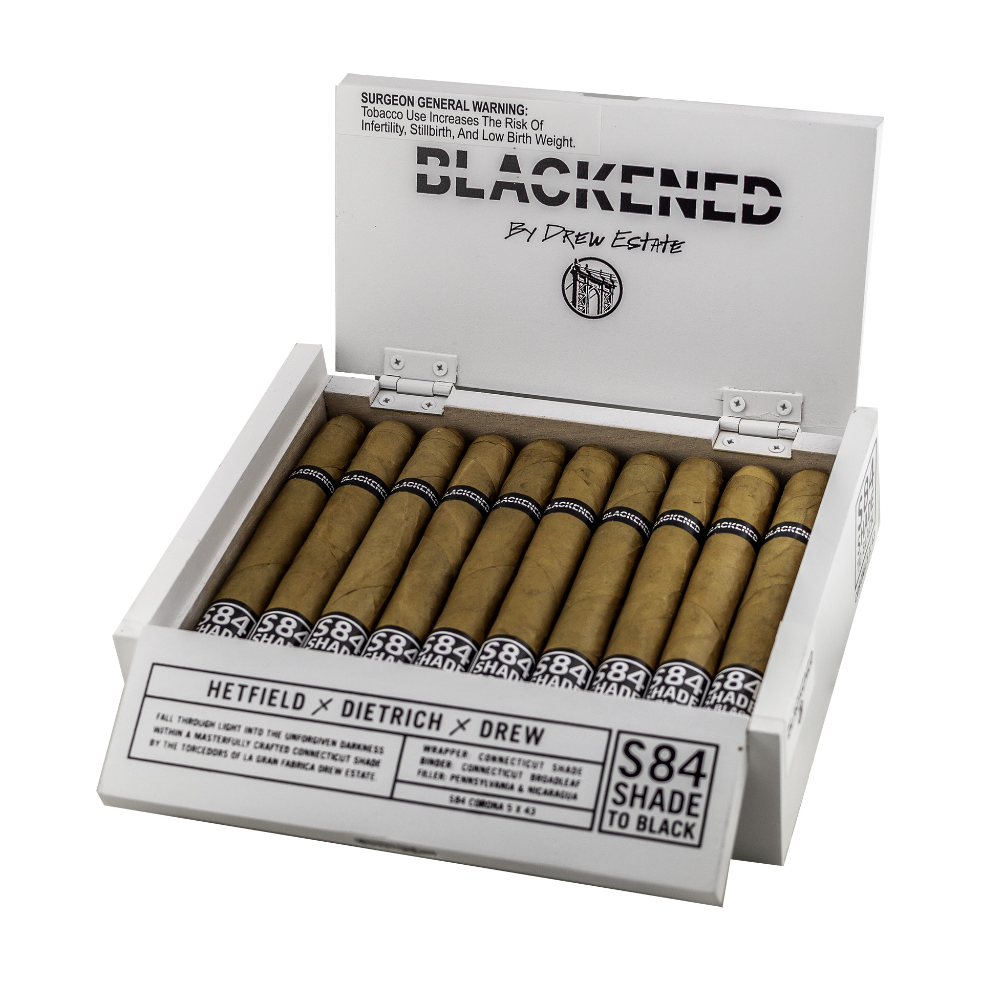 Blackened S84 Corona Cigar - Box